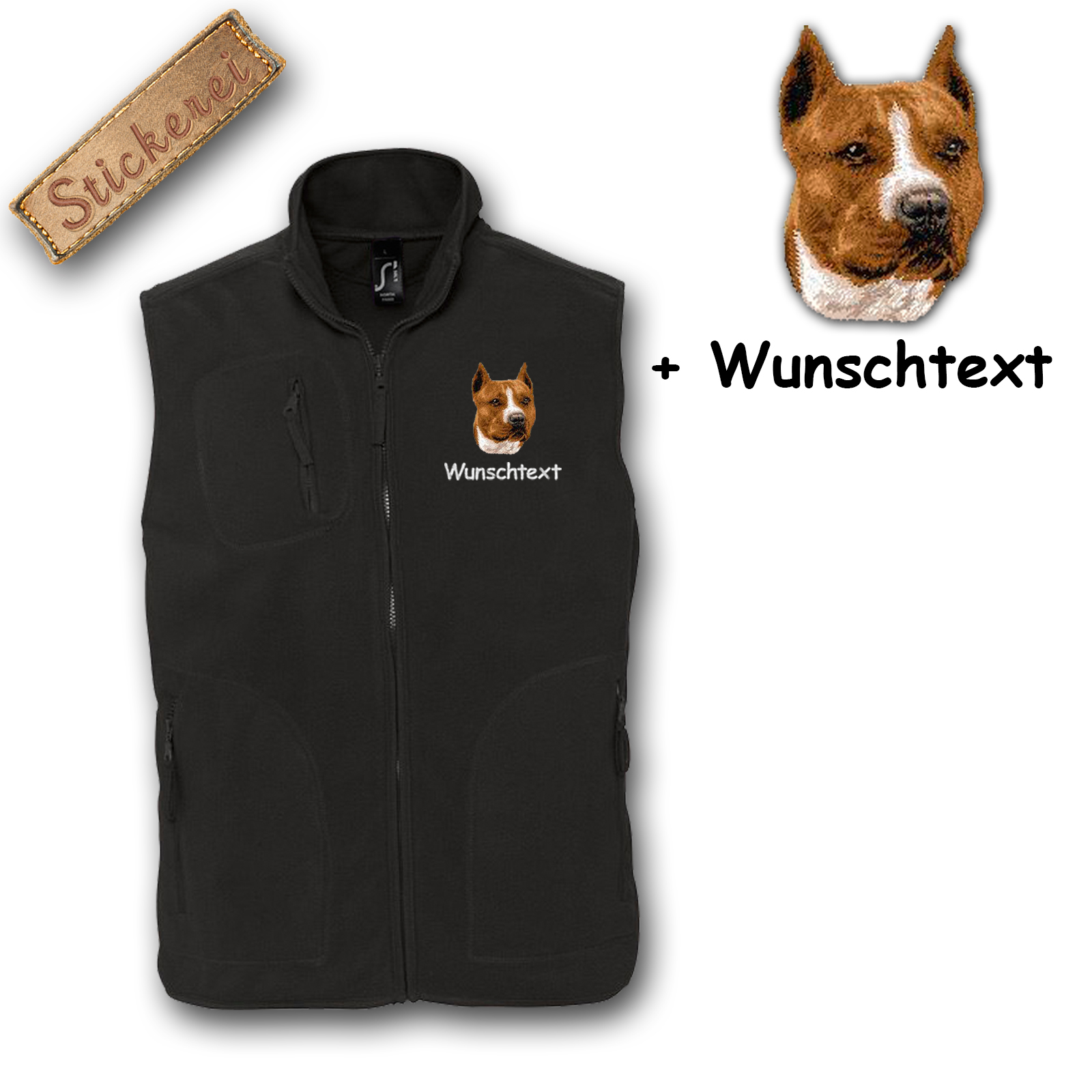Fleeceweste Staffordshire Terrier – Bild 3