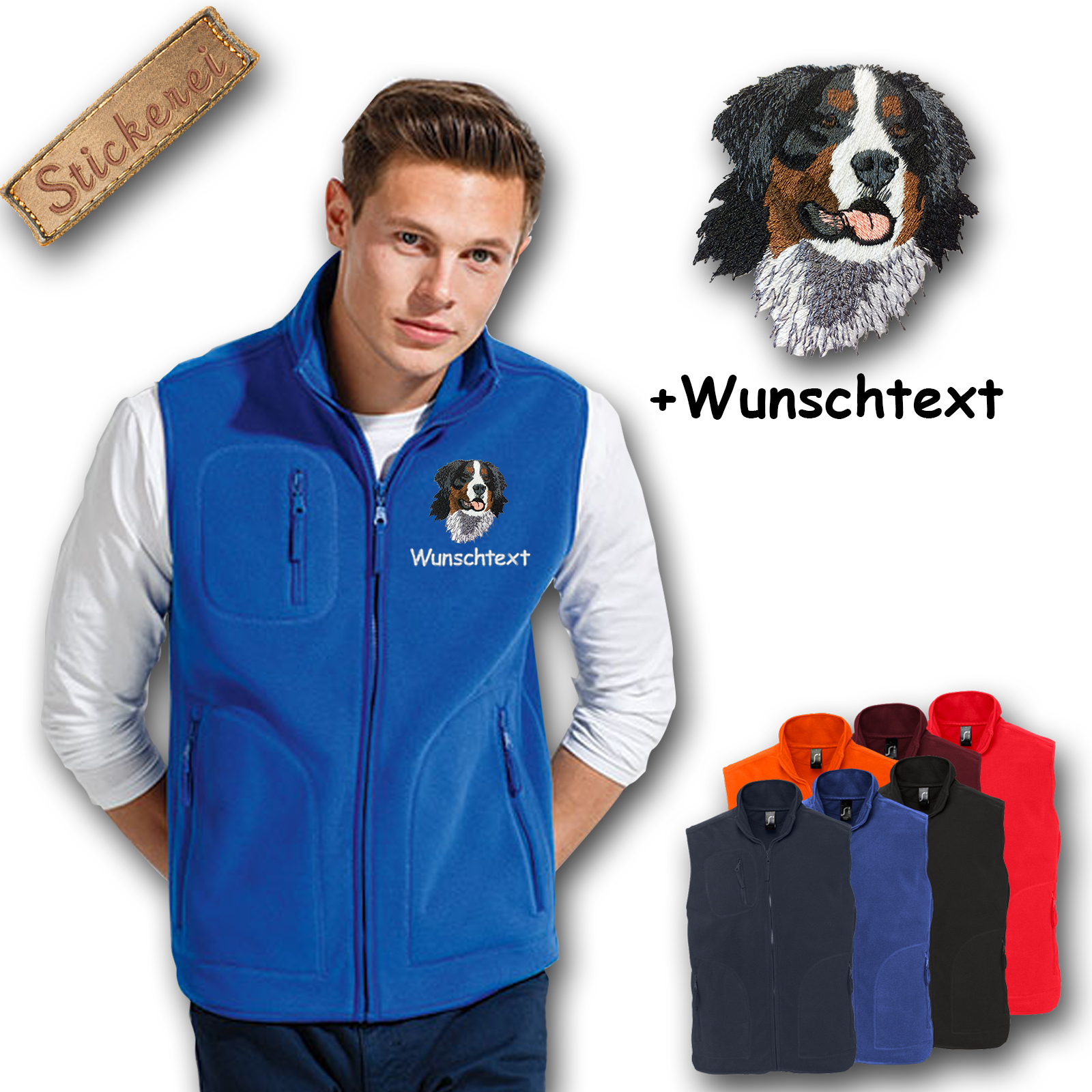 Fleeceweste Berner Sennenhund