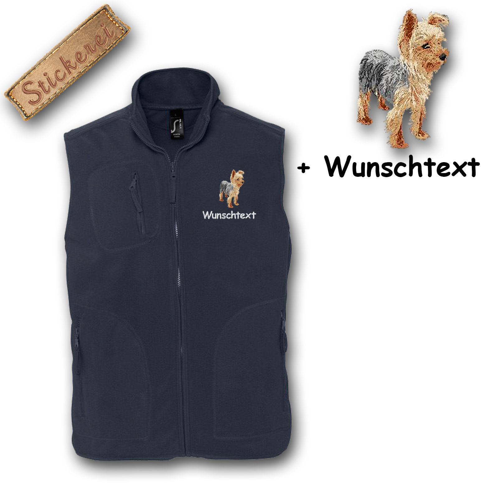 Fleeceweste Yorkshire Terrier – Bild 5