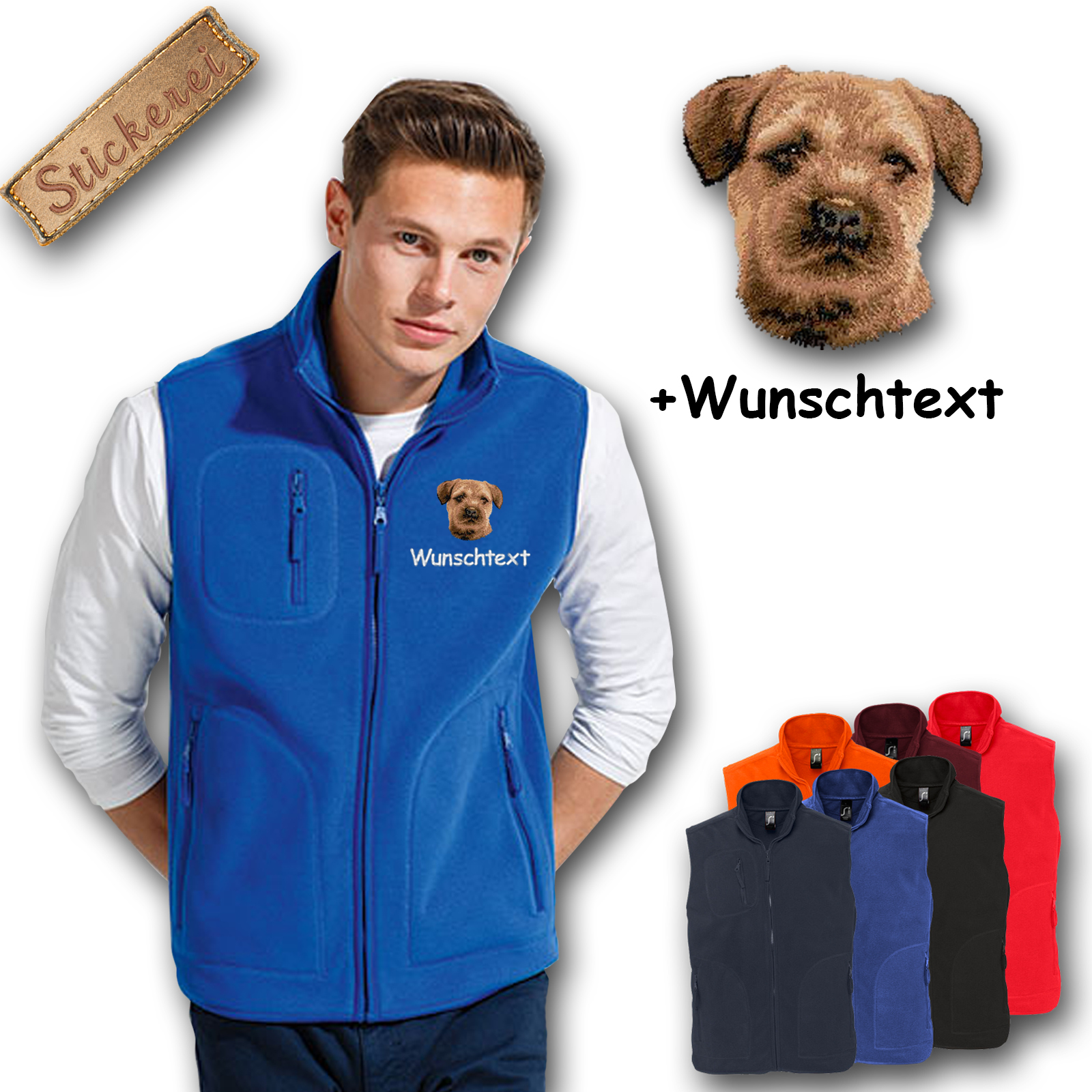 Fleeceweste Border Terrier