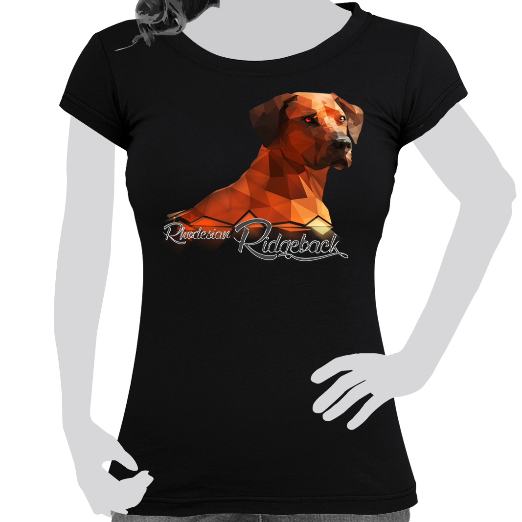 Damen T-Shirt Ridgeback Polygon