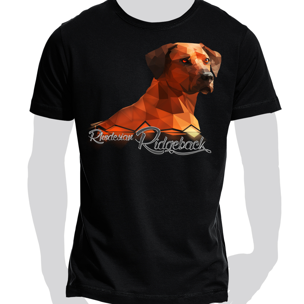T-Shirt Rhodesian Ridgeback Polygon
