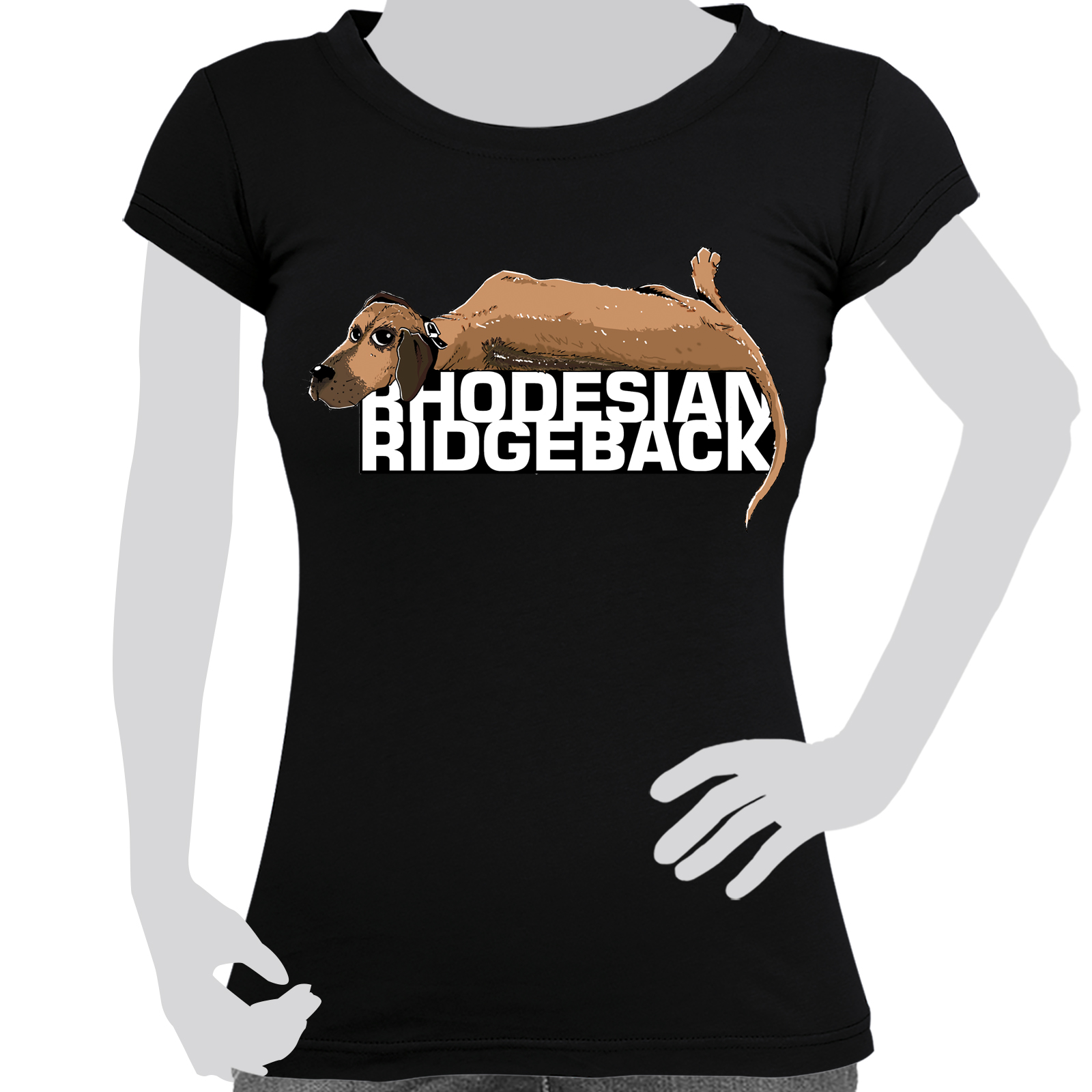 Damen T-Shirt Ridgeback Comic Art