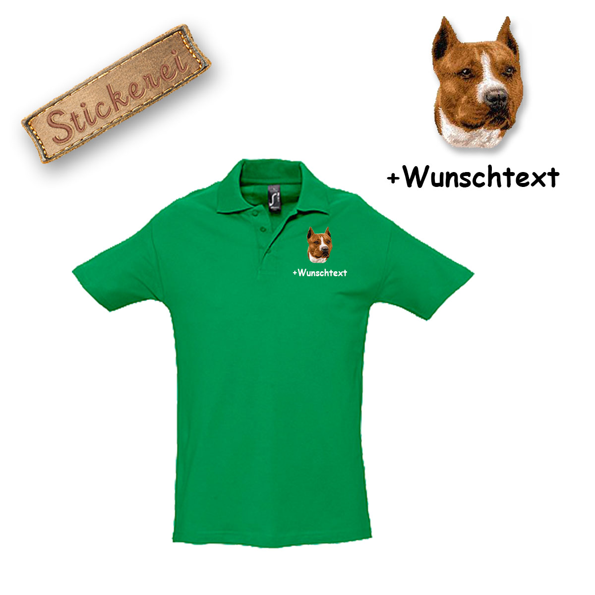 Poloshirt Staffordshire Terrier – Bild 9