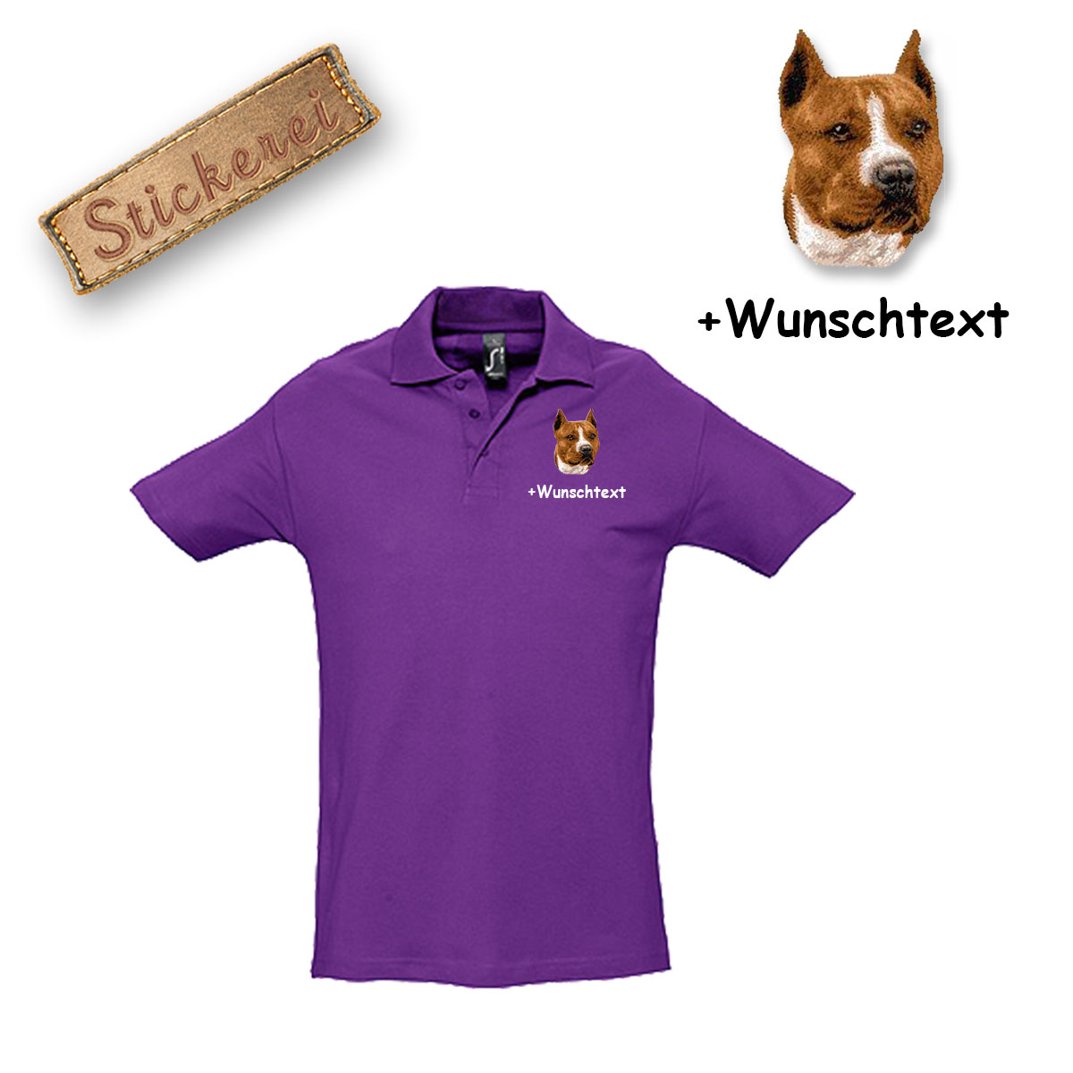 Poloshirt Staffordshire Terrier – Bild 10