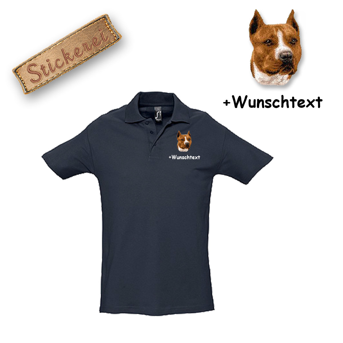 Poloshirt Staffordshire Terrier – Bild 13