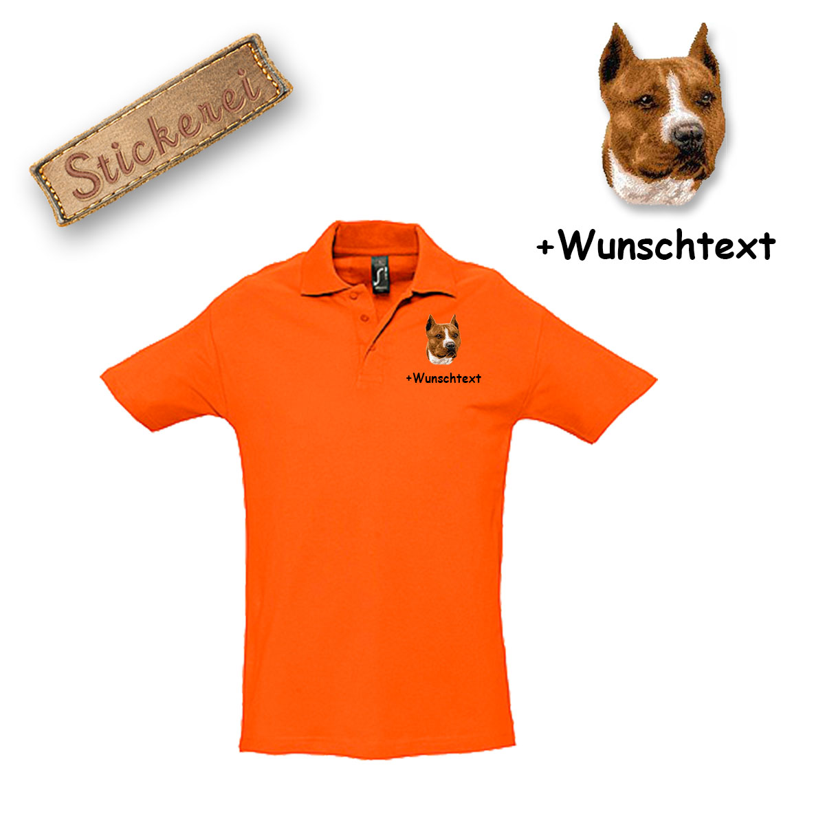 Poloshirt Staffordshire Terrier – Bild 14