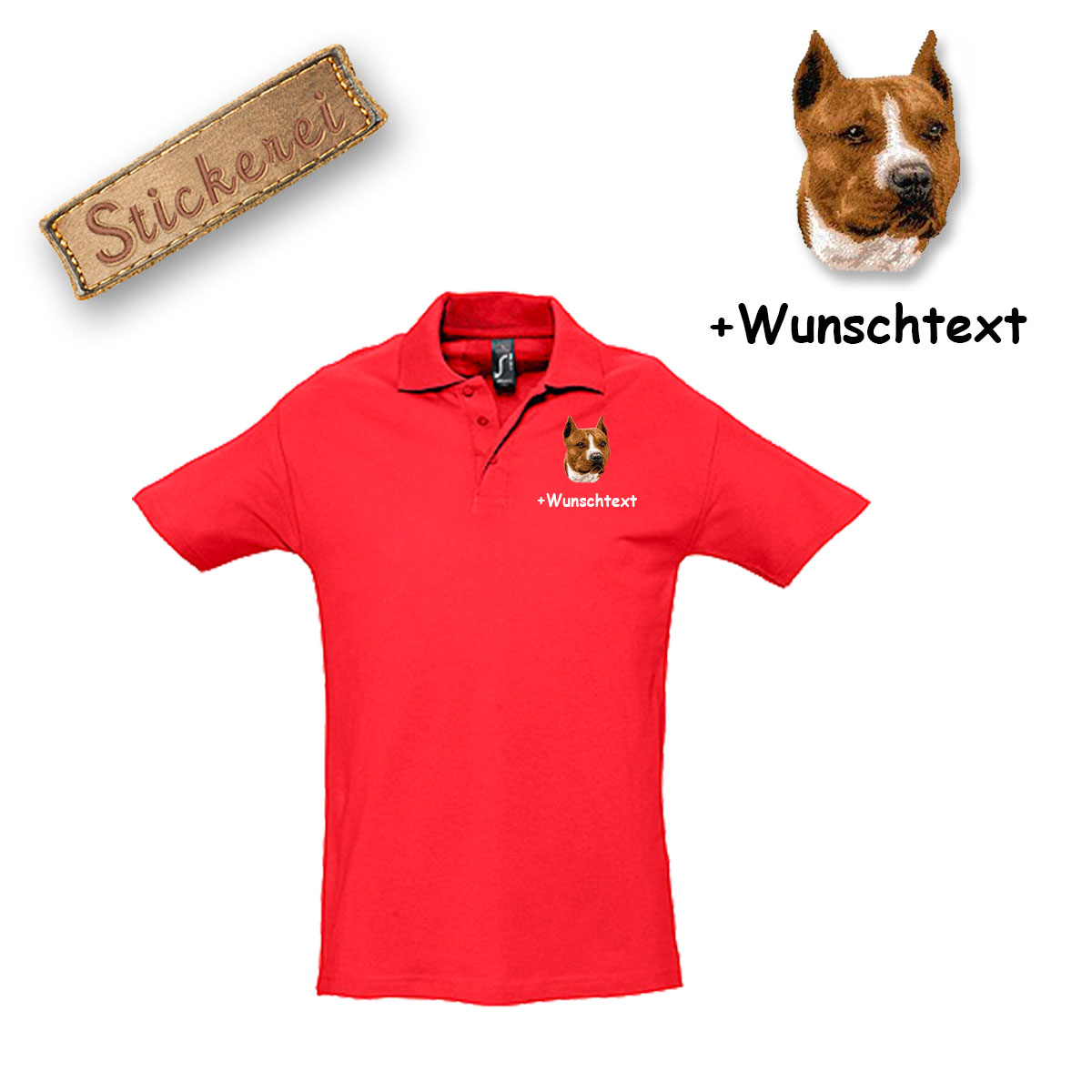 Poloshirt Staffordshire Terrier – Bild 16