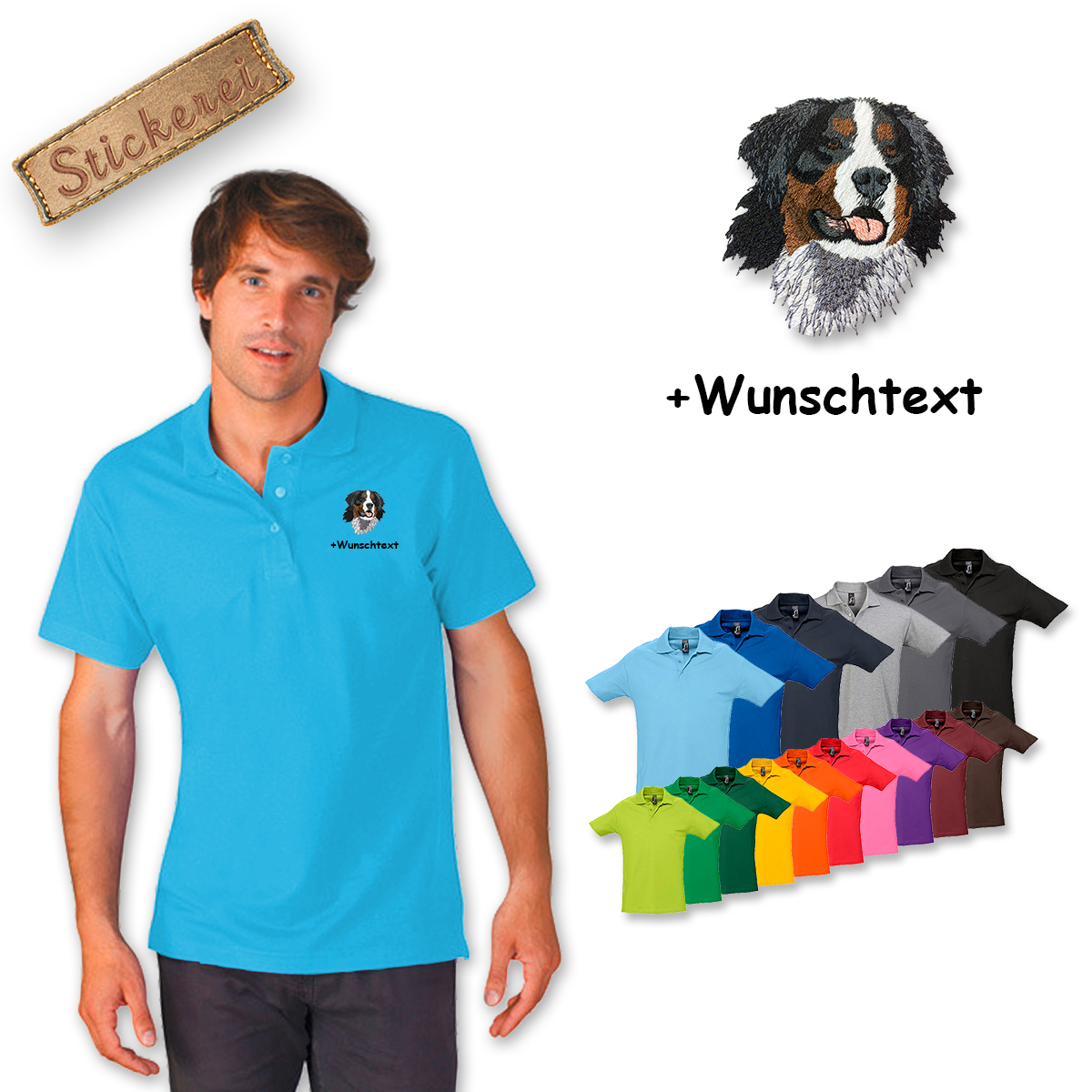 Poloshirt Berner Sennenhund