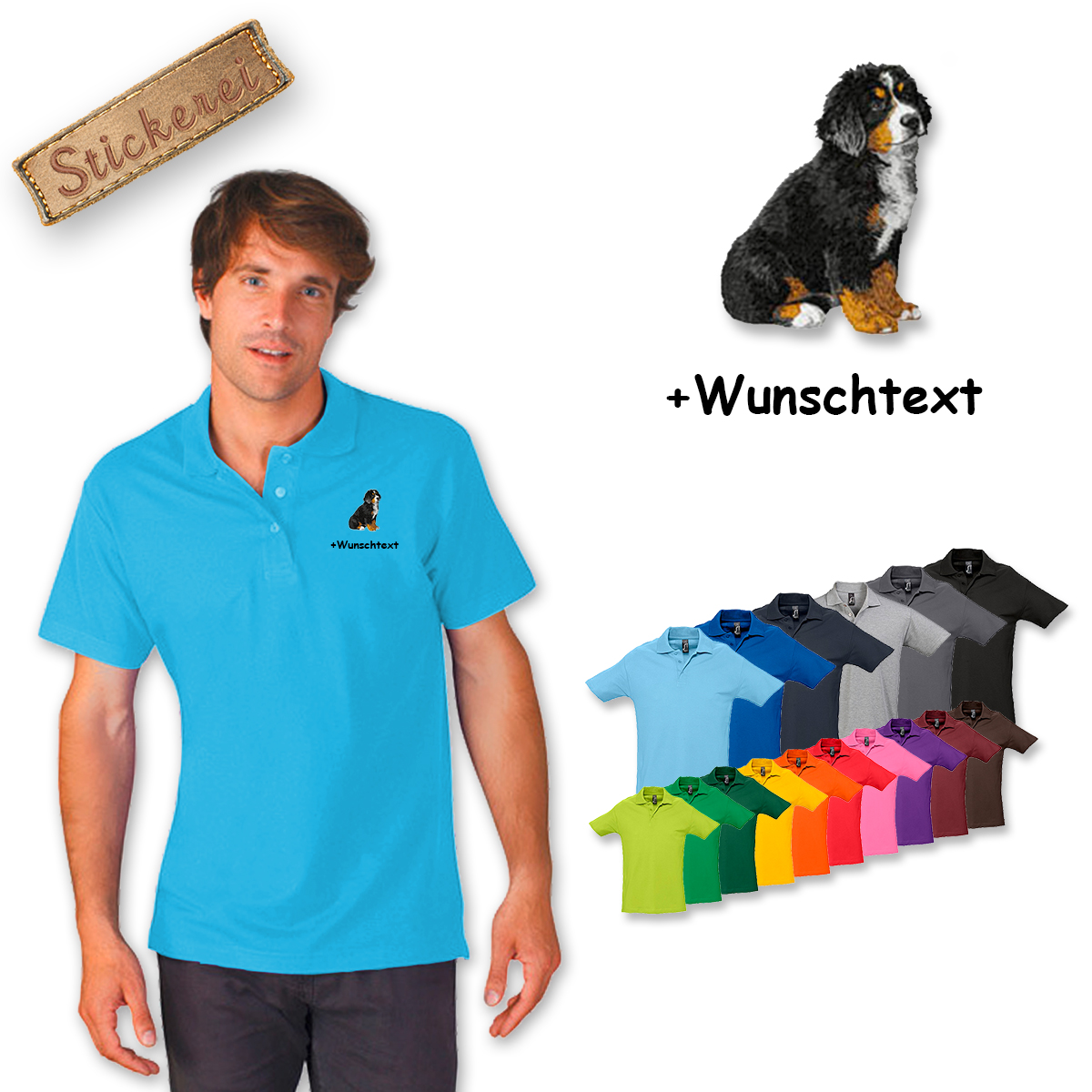 Poloshirt Berner Sennenhund