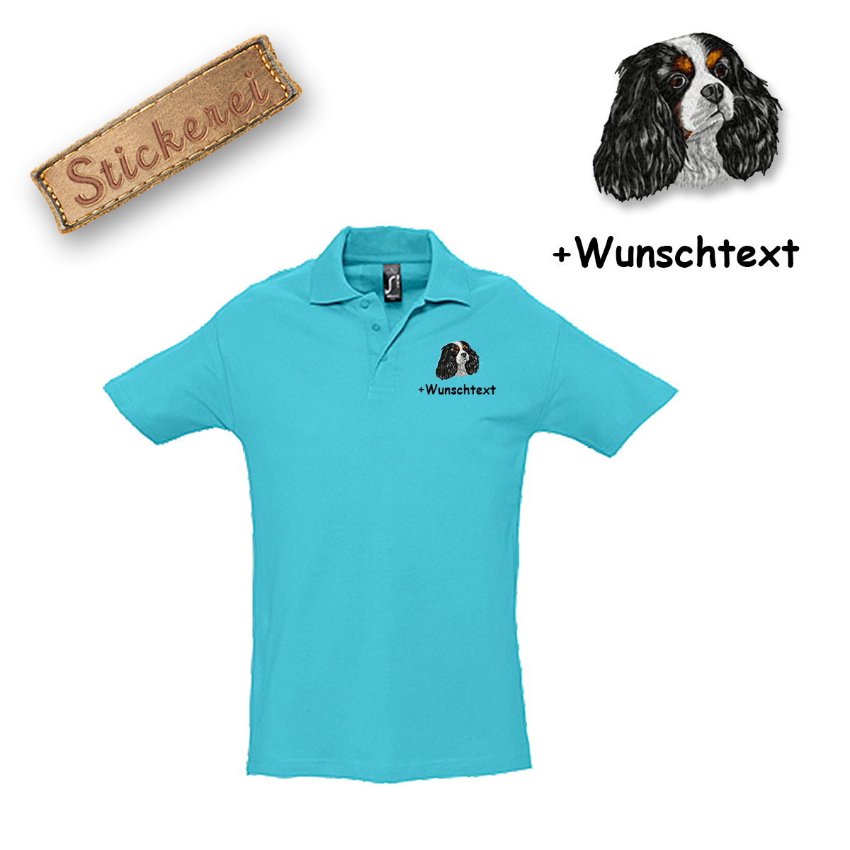 Poloshirt Cavalier King Charles Spaniel – Bild 18