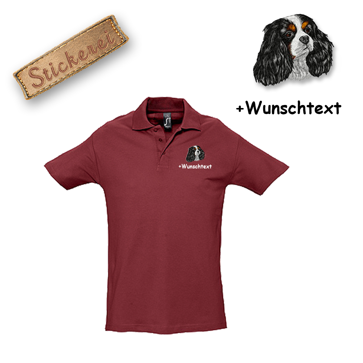 Poloshirt Cavalier King Charles Spaniel – Bild 17
