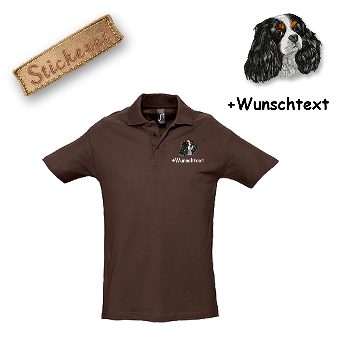 Poloshirt Cavalier King Charles Spaniel – Bild 16