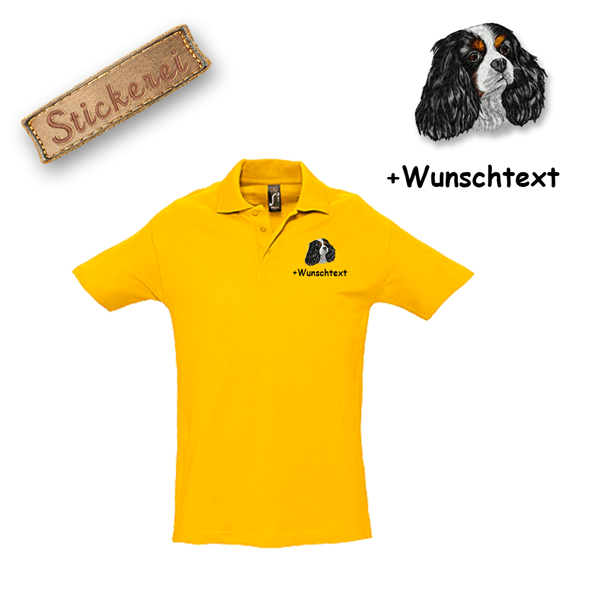 Poloshirt Cavalier King Charles Spaniel – Bild 15