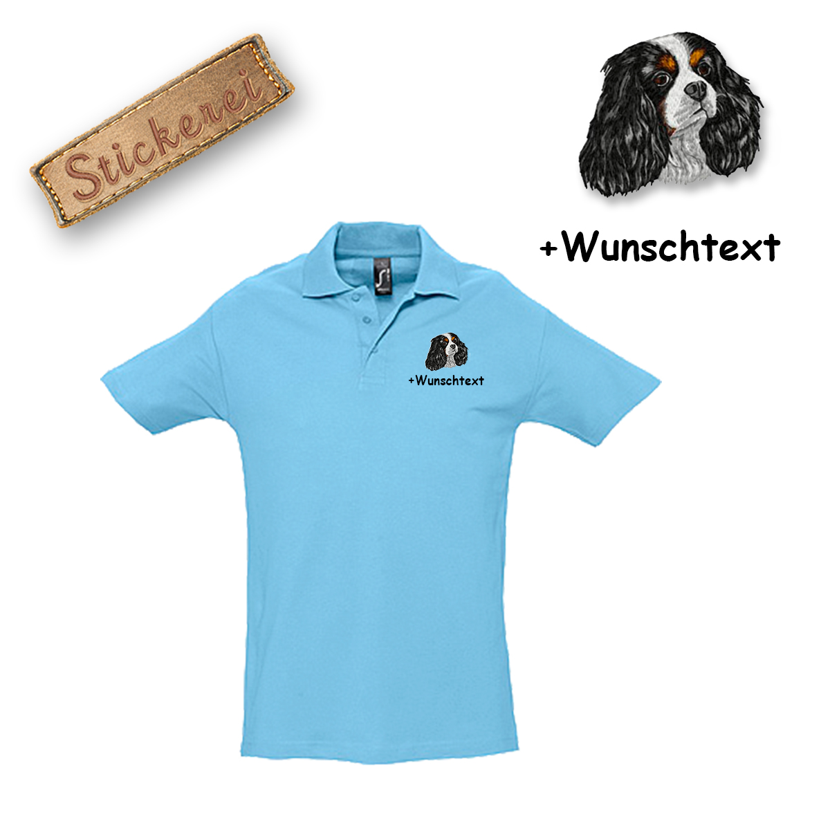 Poloshirt Cavalier King Charles Spaniel – Bild 12