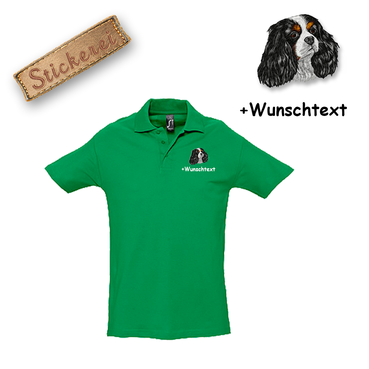 Poloshirt Cavalier King Charles Spaniel – Bild 11
