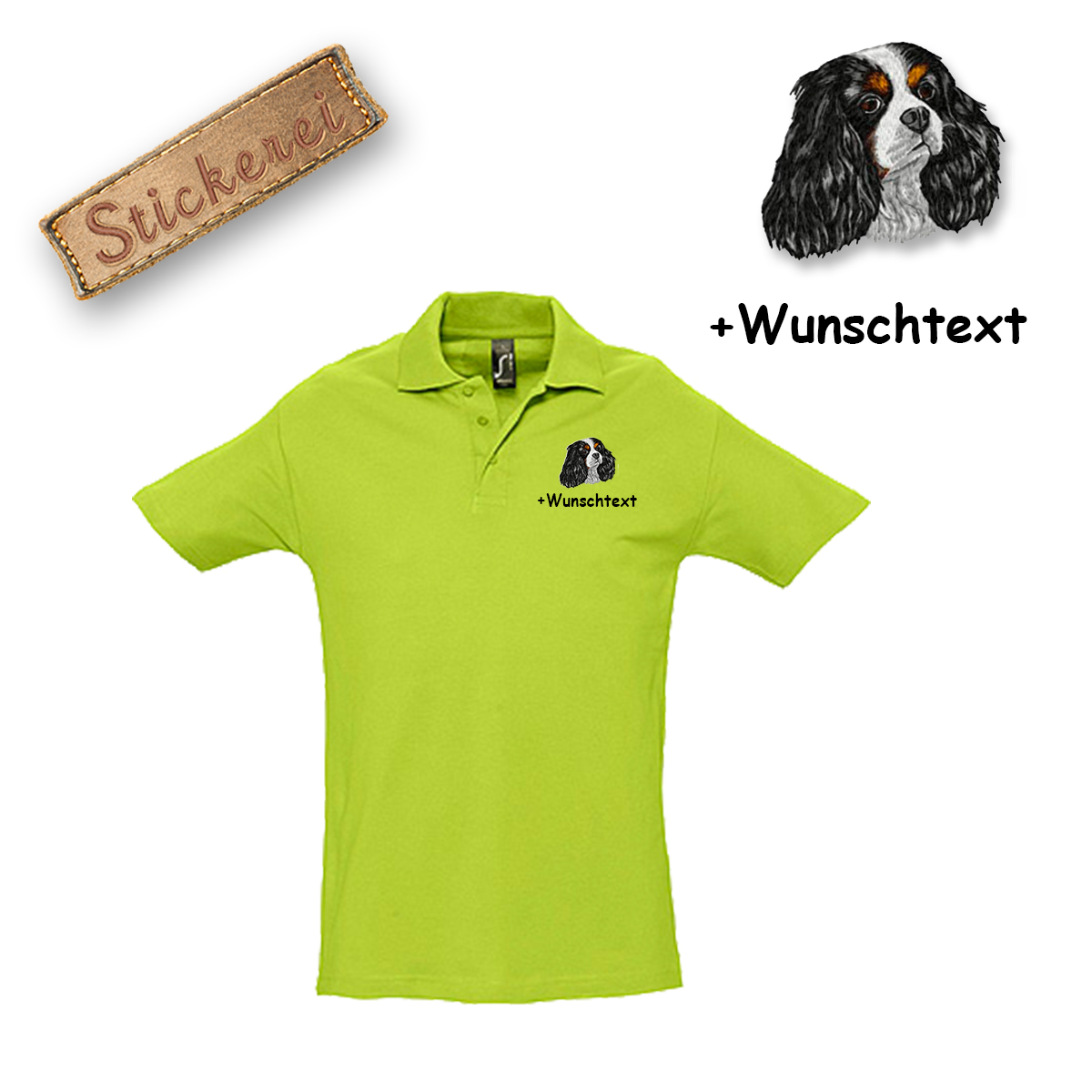 Poloshirt Cavalier King Charles Spaniel – Bild 9