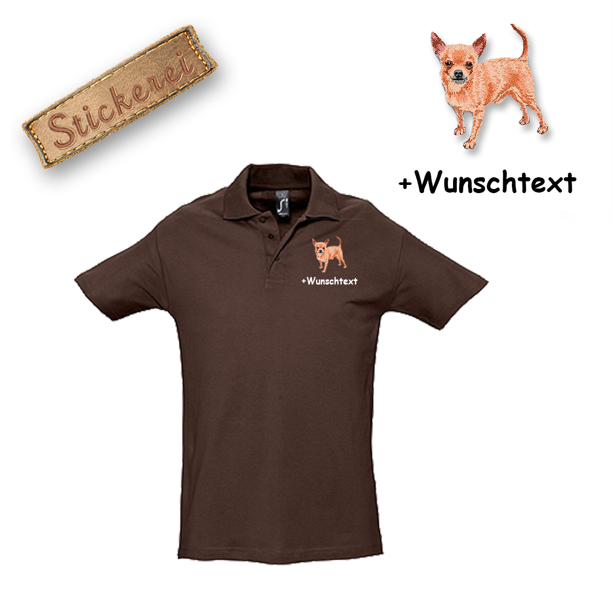 Poloshirt Chihuahua – Bild 16