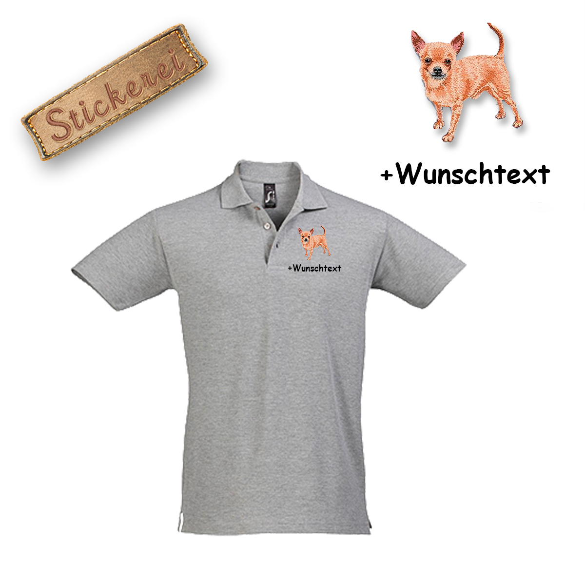 Poloshirt Chihuahua – Bild 14