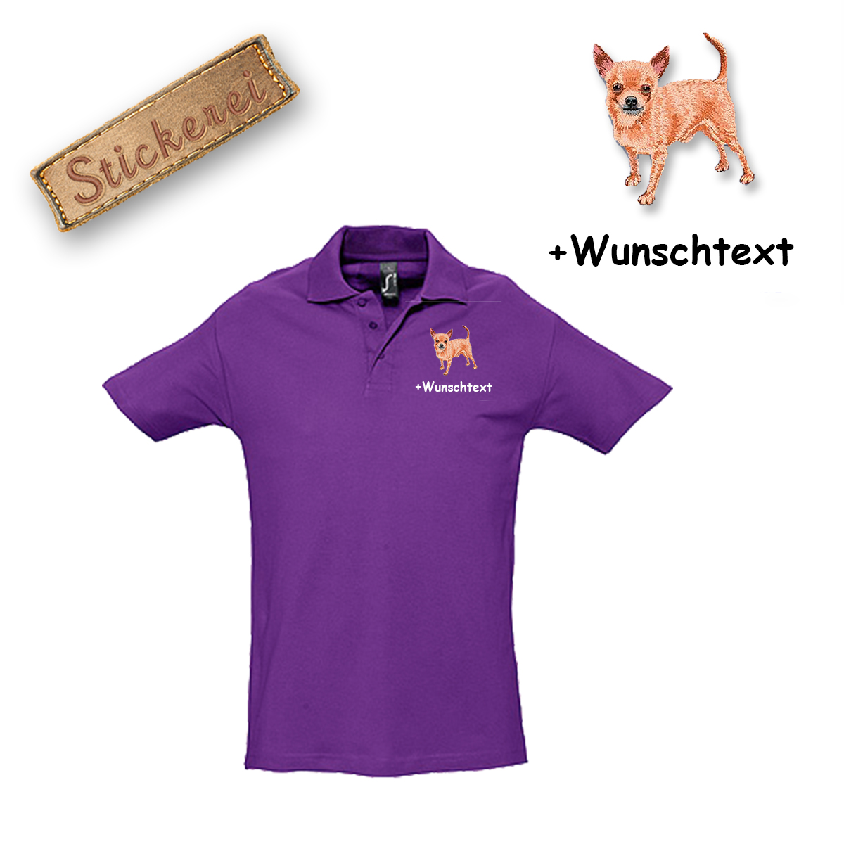 Poloshirt Chihuahua – Bild 10