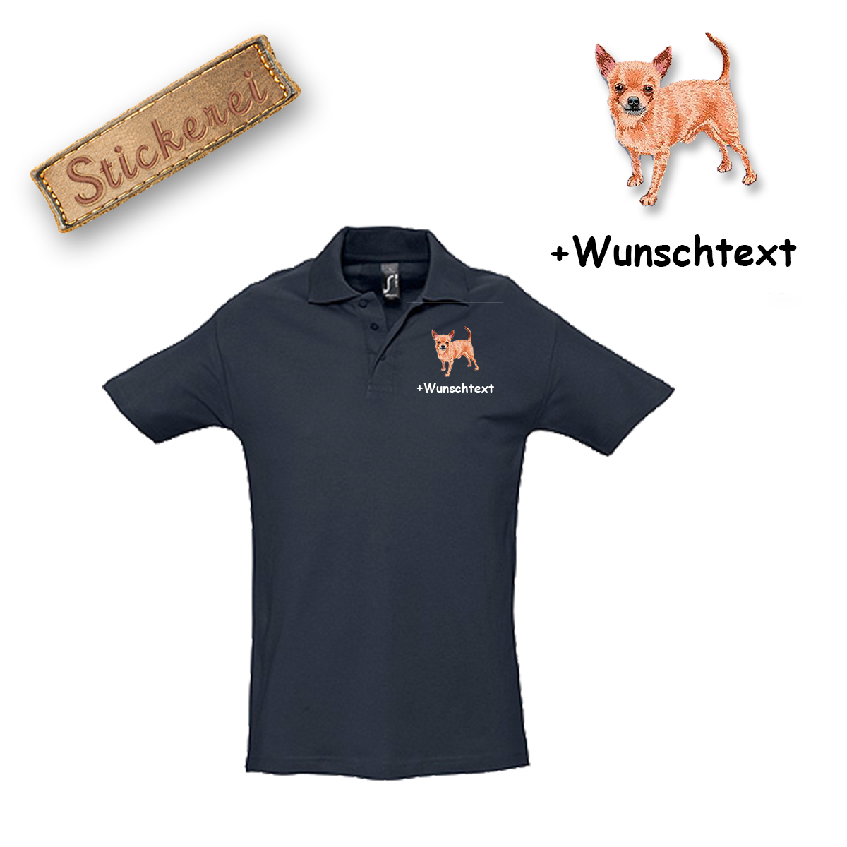 Poloshirt Chihuahua – Bild 7