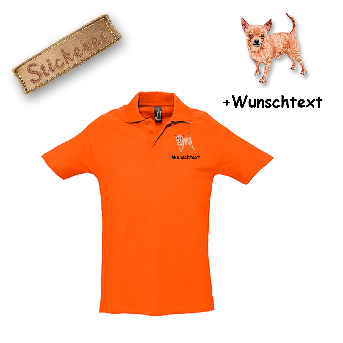 Poloshirt Chihuahua – Bild 6