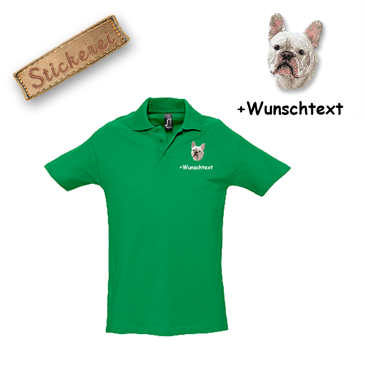Poloshirt Französische Bulldogge – Bild 9