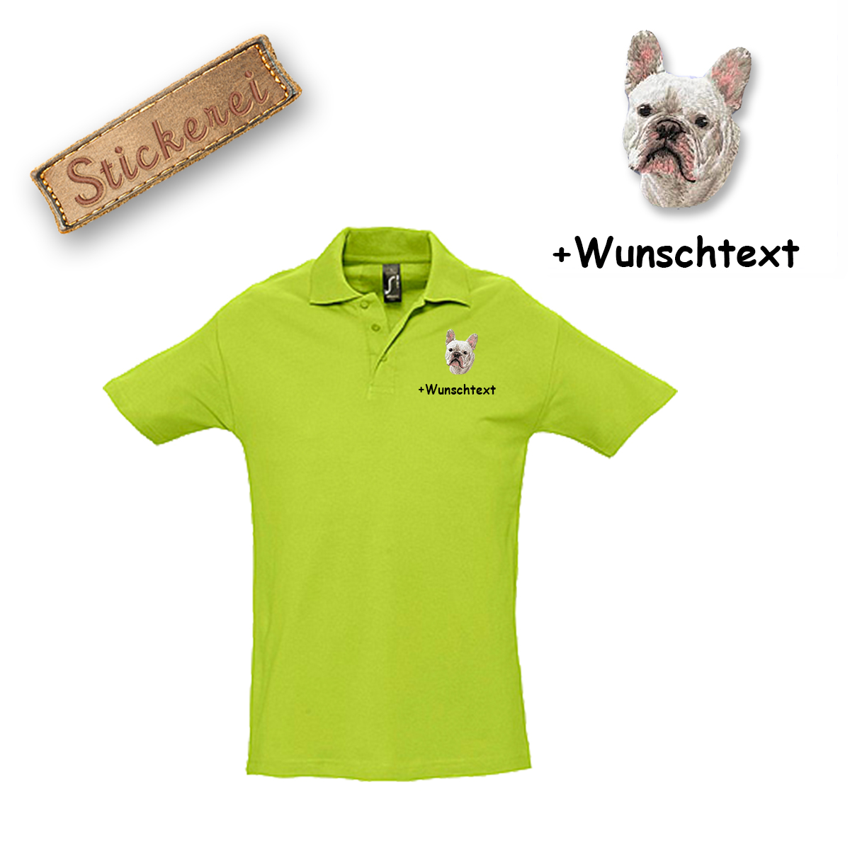 Poloshirt Französische Bulldogge – Bild 11