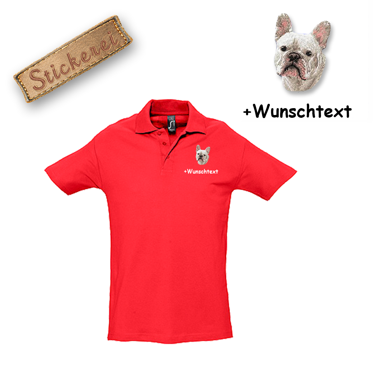 Poloshirt Französische Bulldogge – Bild 16