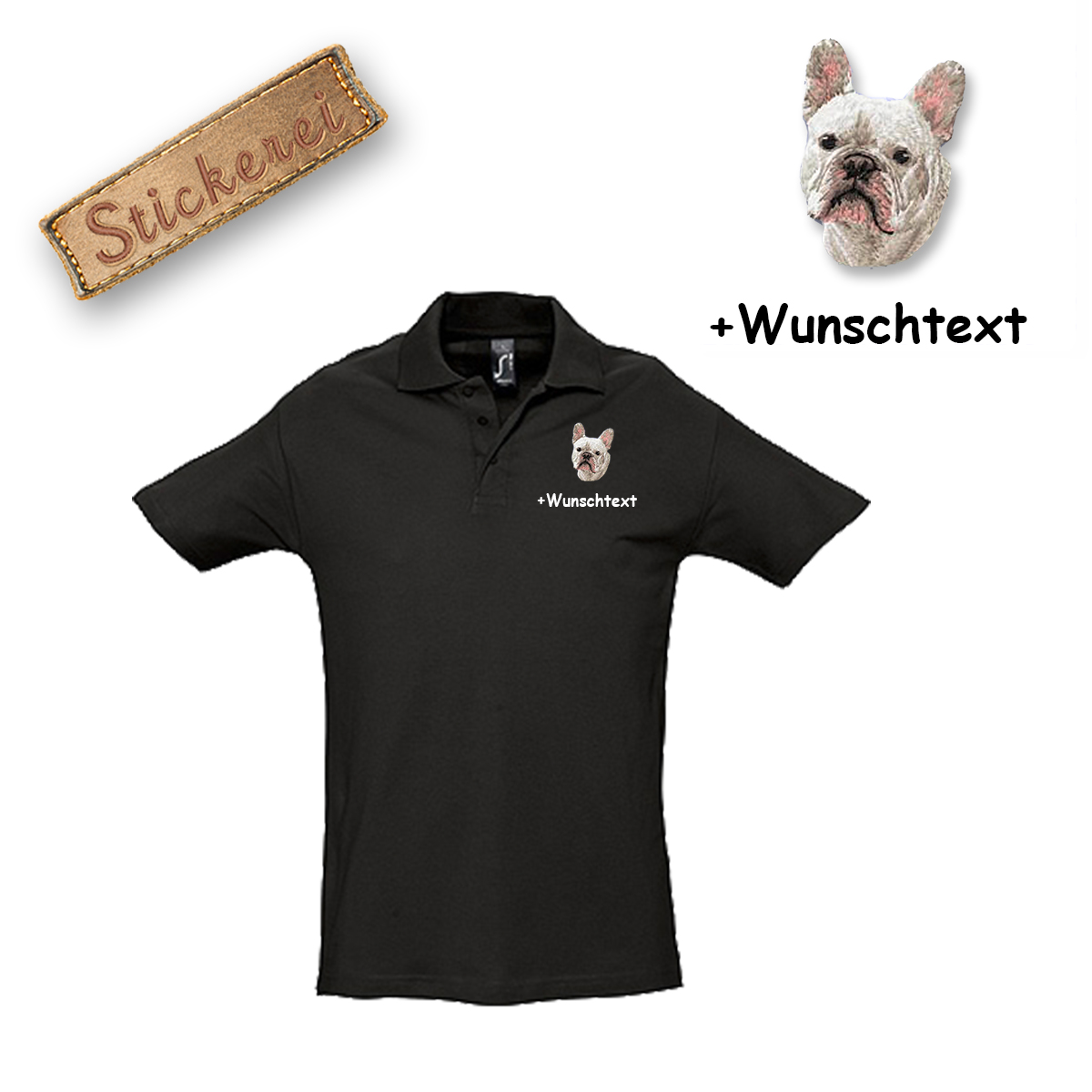 Poloshirt Französische Bulldogge – Bild 18