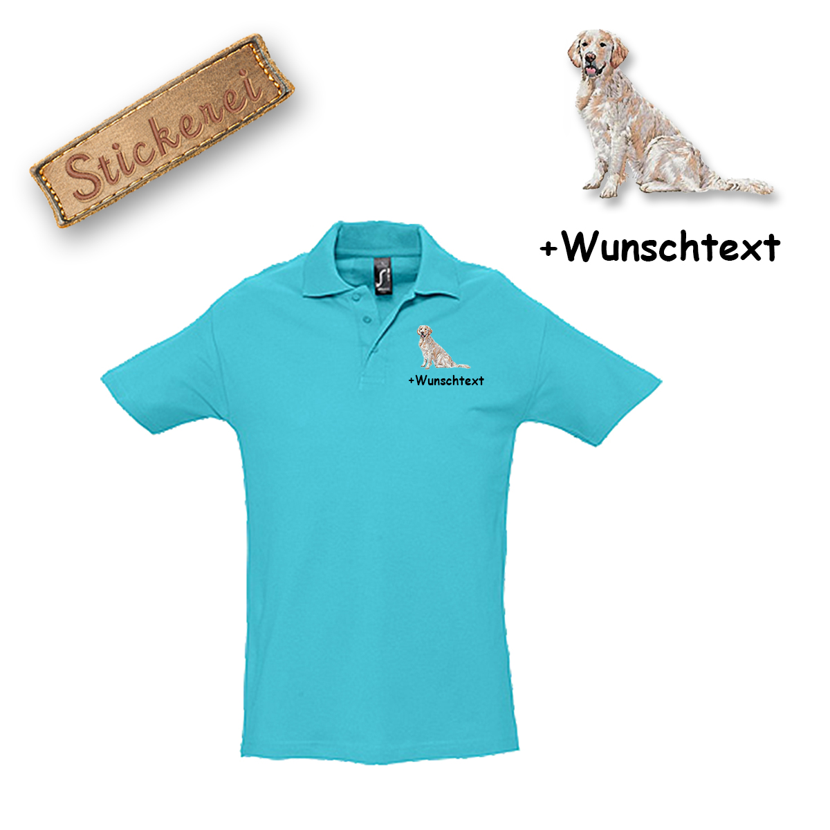 Poloshirt Golden Retriever – Bild 18