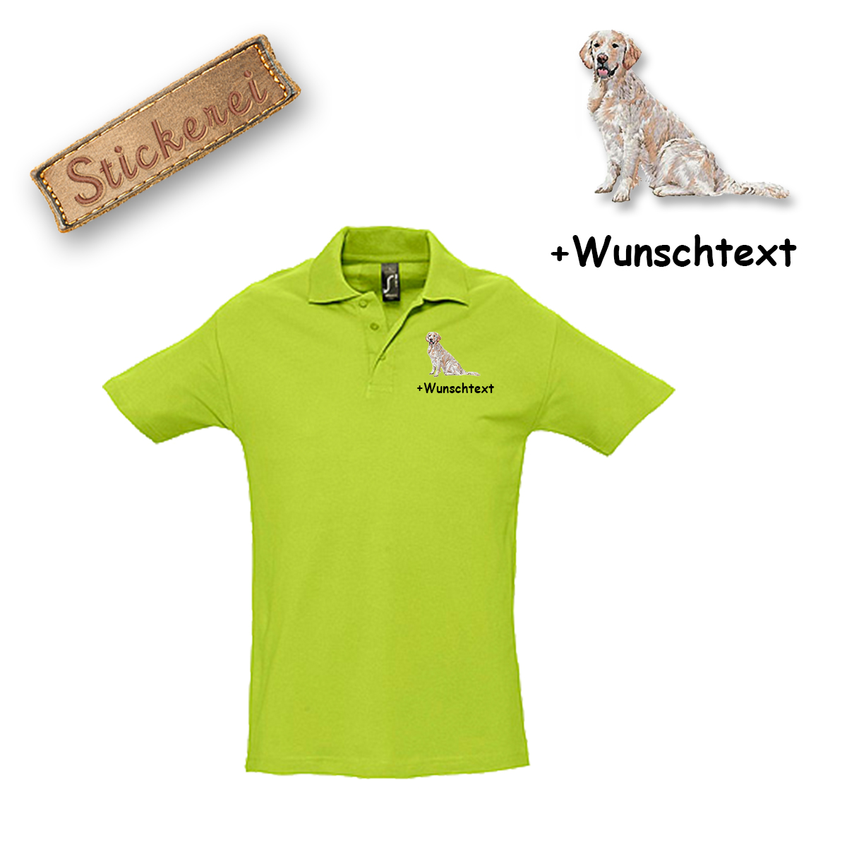 Poloshirt Golden Retriever – Bild 9