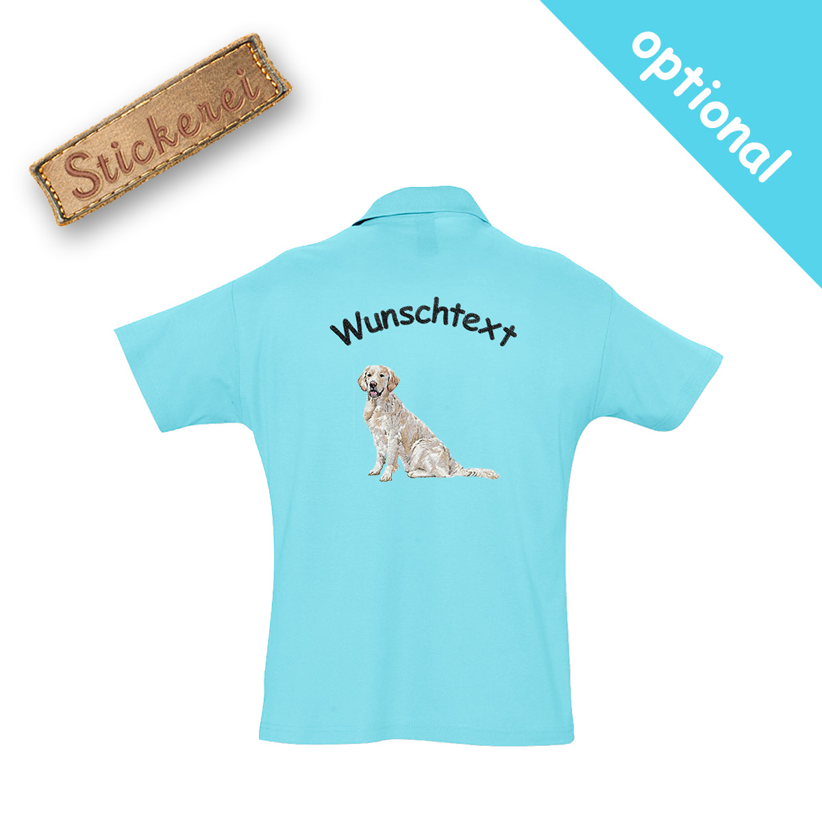 Poloshirt Golden Retriever – Bild 19
