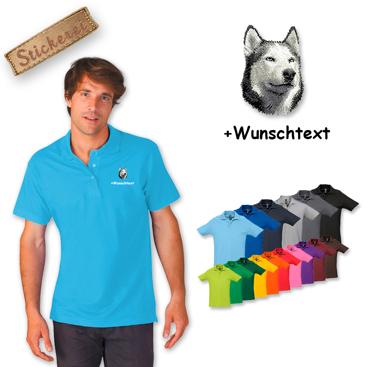 Poloshirt Husky
