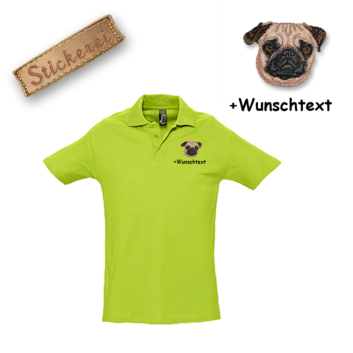 Poloshirt Mops – Bild 11