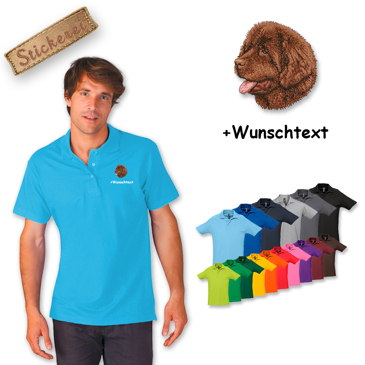 Poloshirt Neufundländer