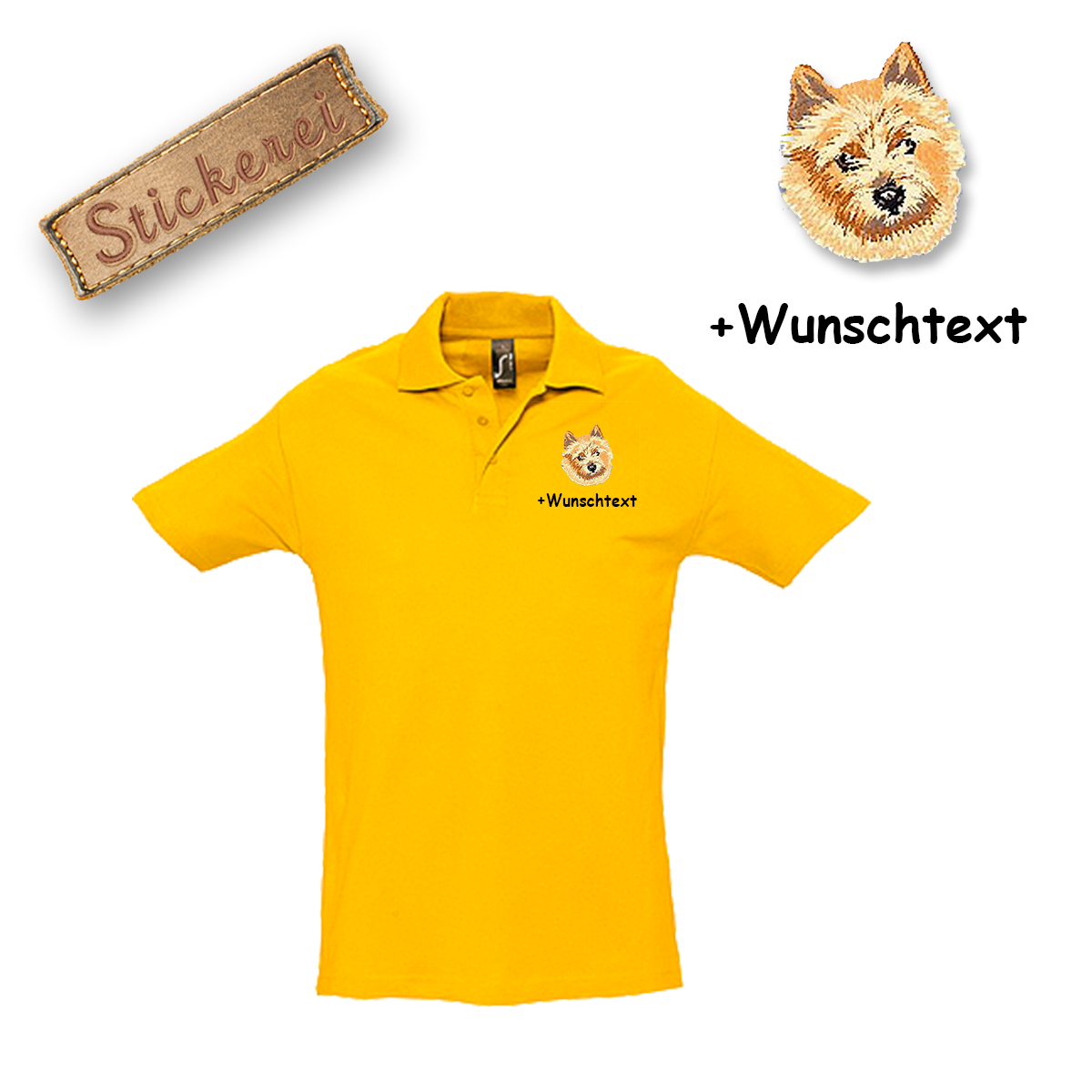 Poloshirt Norwich Terrier – Bild 5