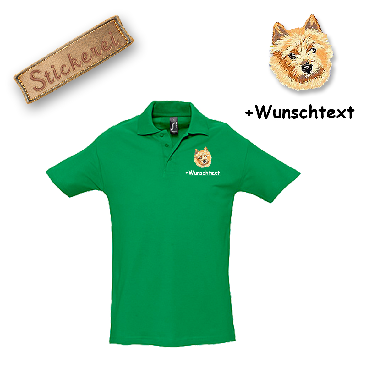 Poloshirt Norwich Terrier – Bild 9