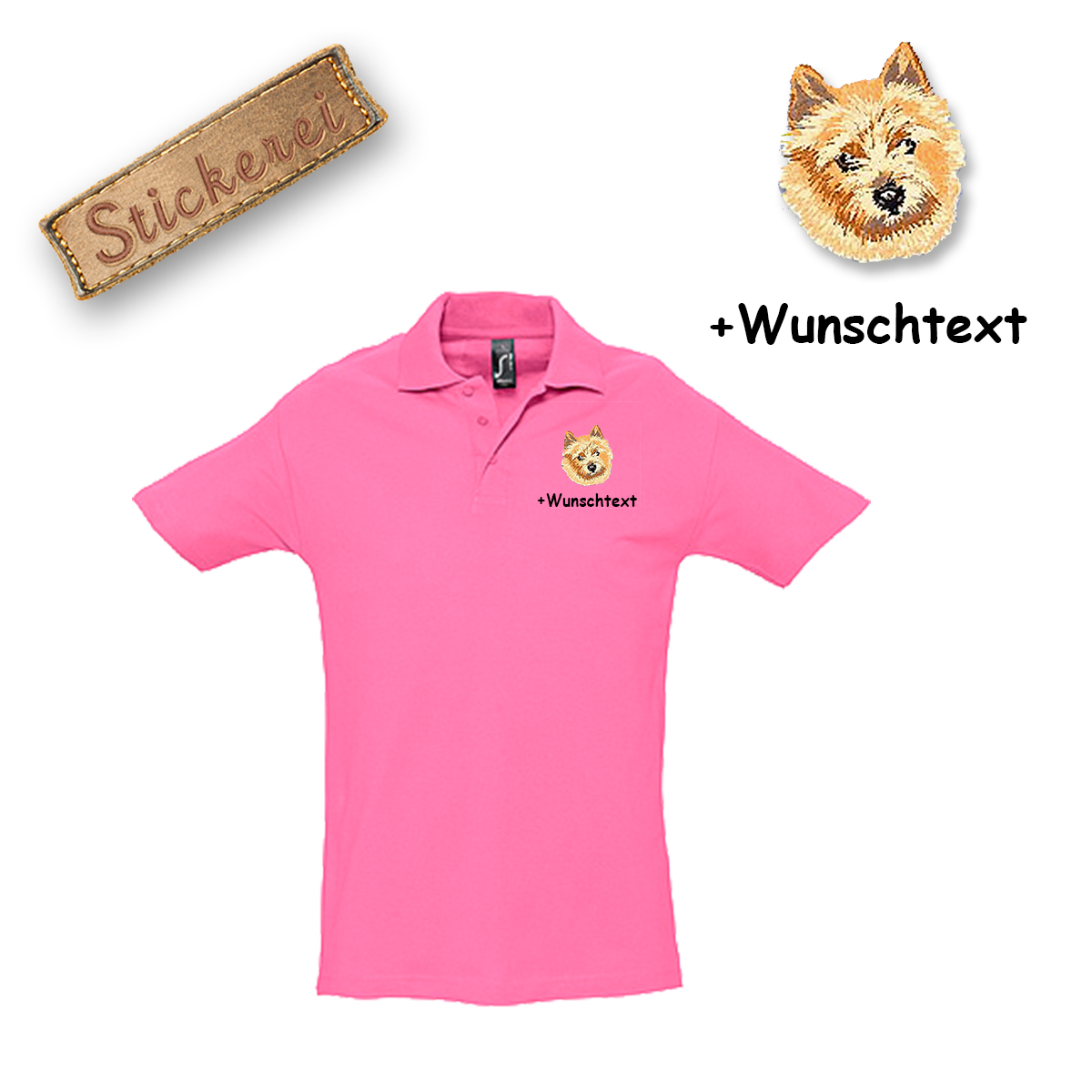 Poloshirt Norwich Terrier – Bild 15