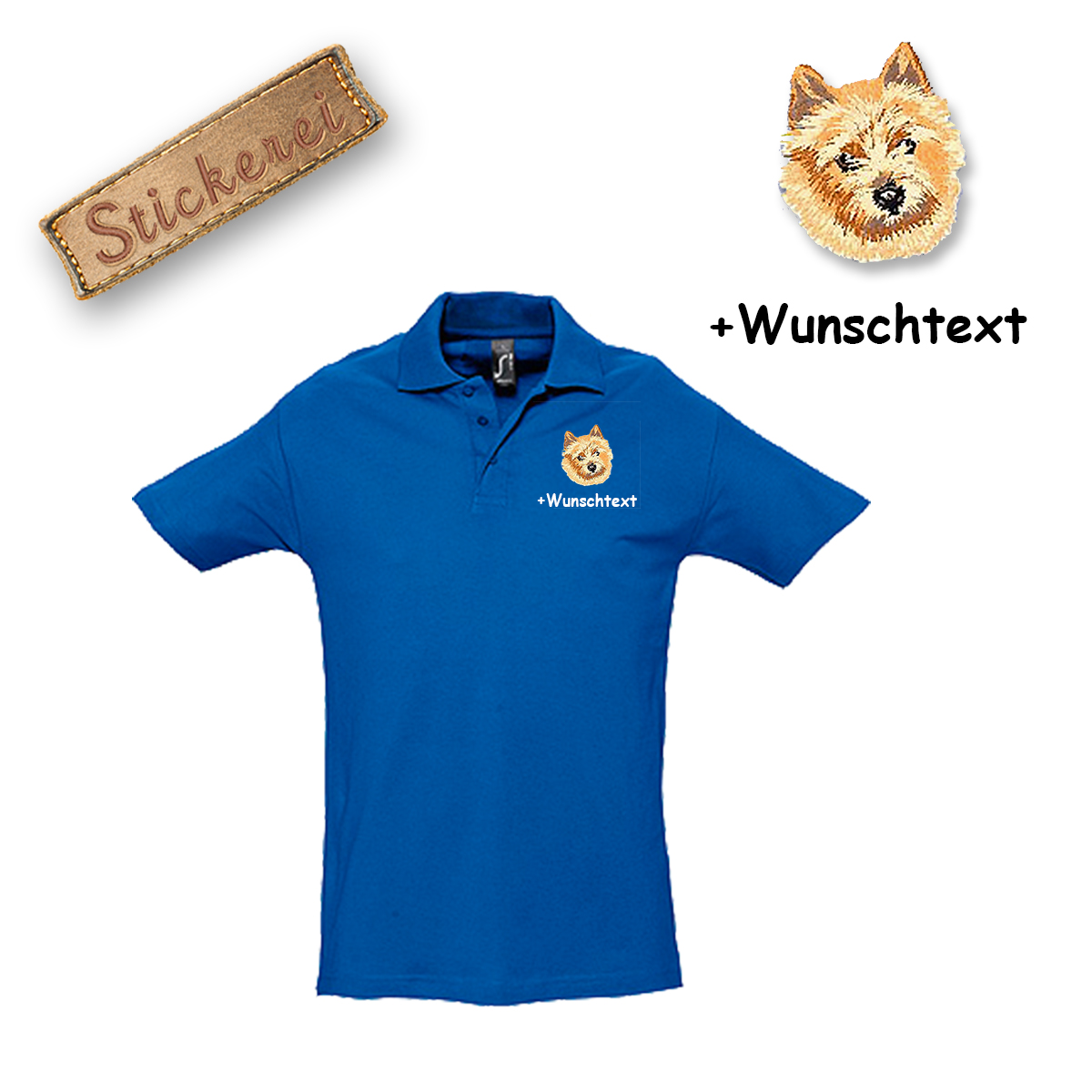 Poloshirt Norwich Terrier – Bild 17