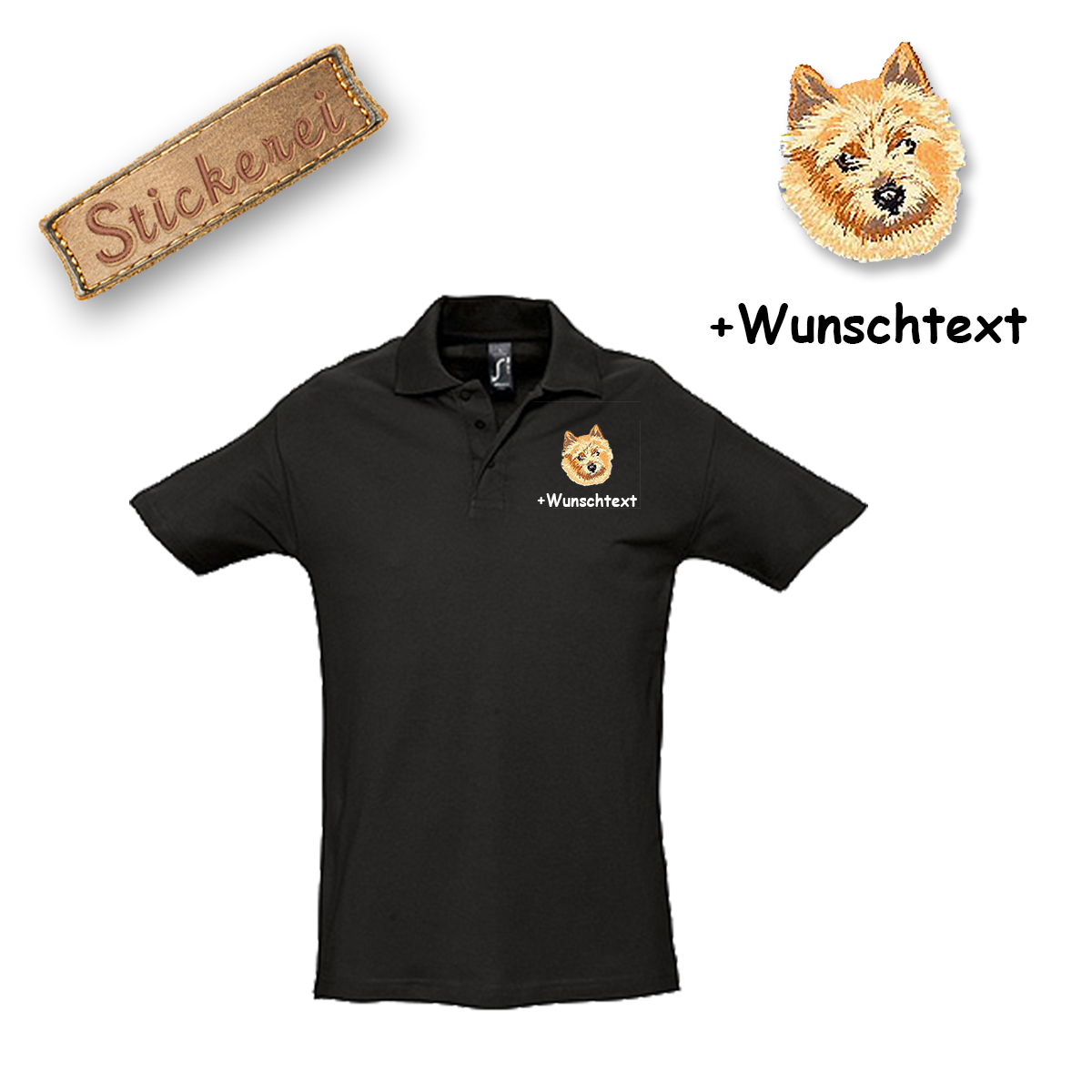 Poloshirt Norwich Terrier – Bild 18