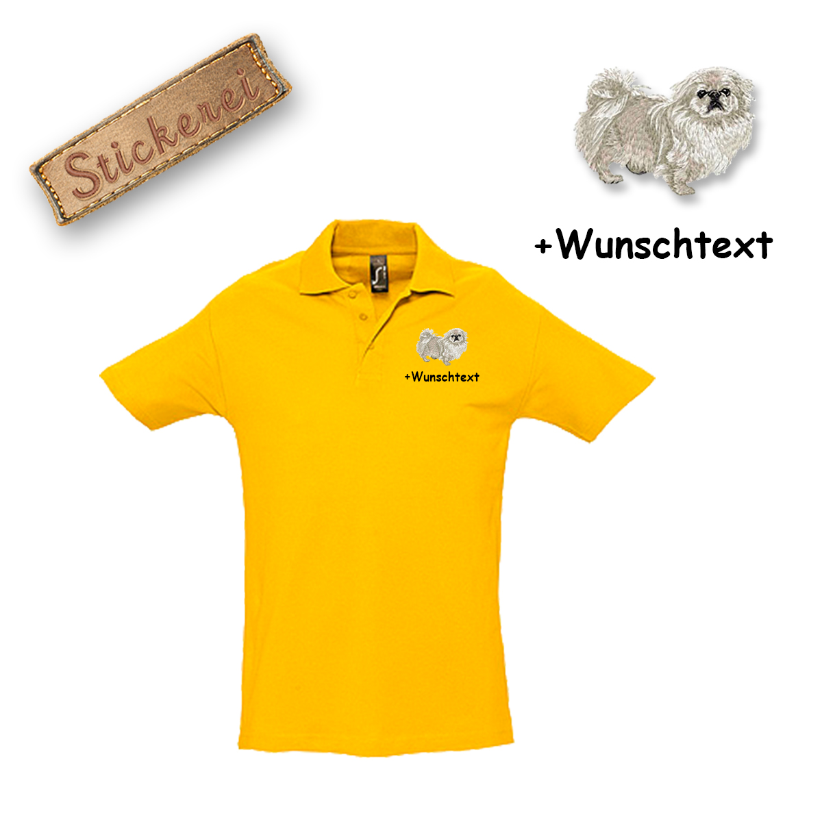 Poloshirt Pekingese – Bild 5