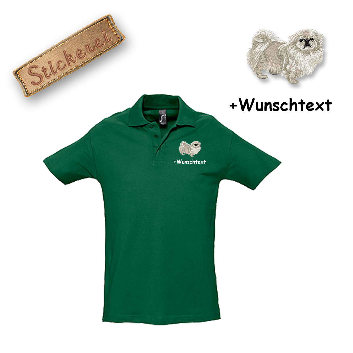 Poloshirt Pekingese – Bild 7
