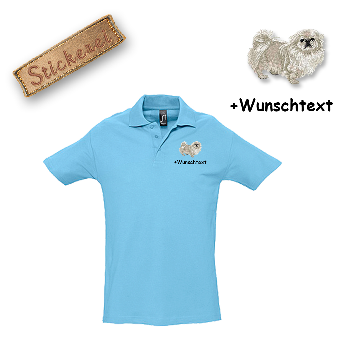 Poloshirt Pekingese – Bild 8