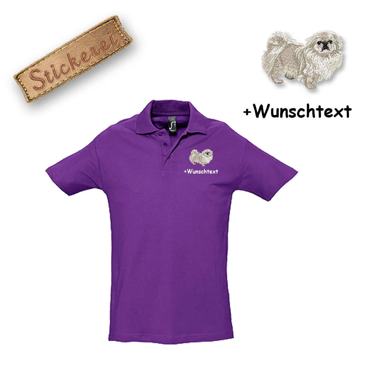 Poloshirt Pekingese – Bild 10