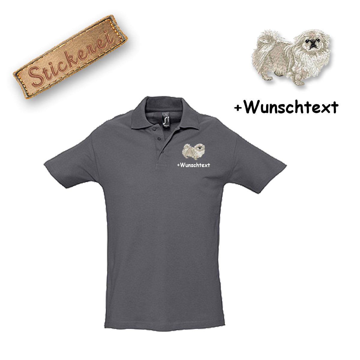 Poloshirt Pekingese – Bild 12