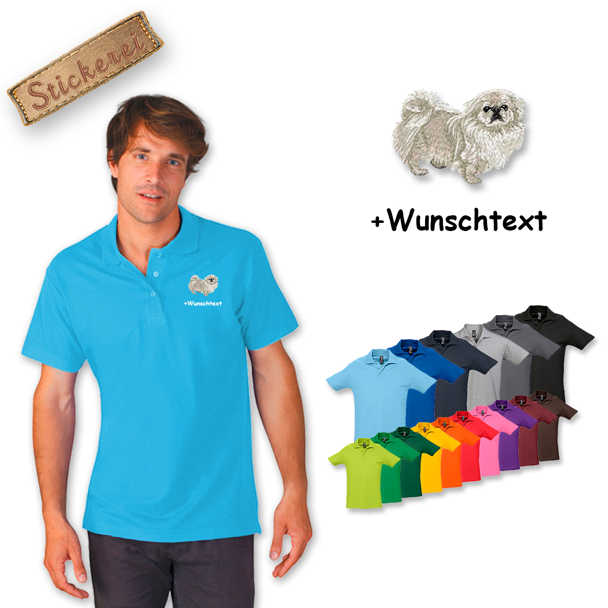 Poloshirt Pekingese