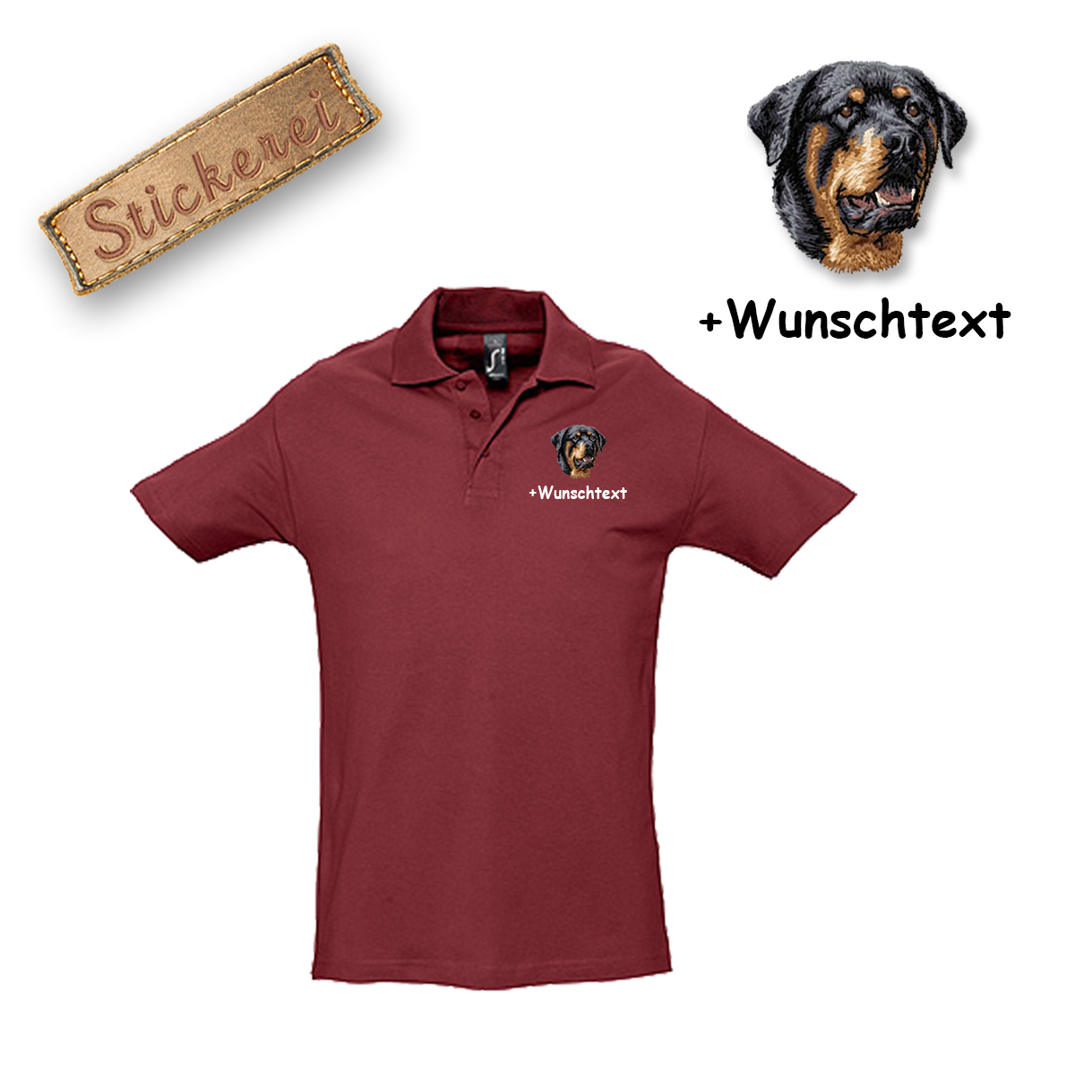 Poloshirt Rottweiler – Bild 3