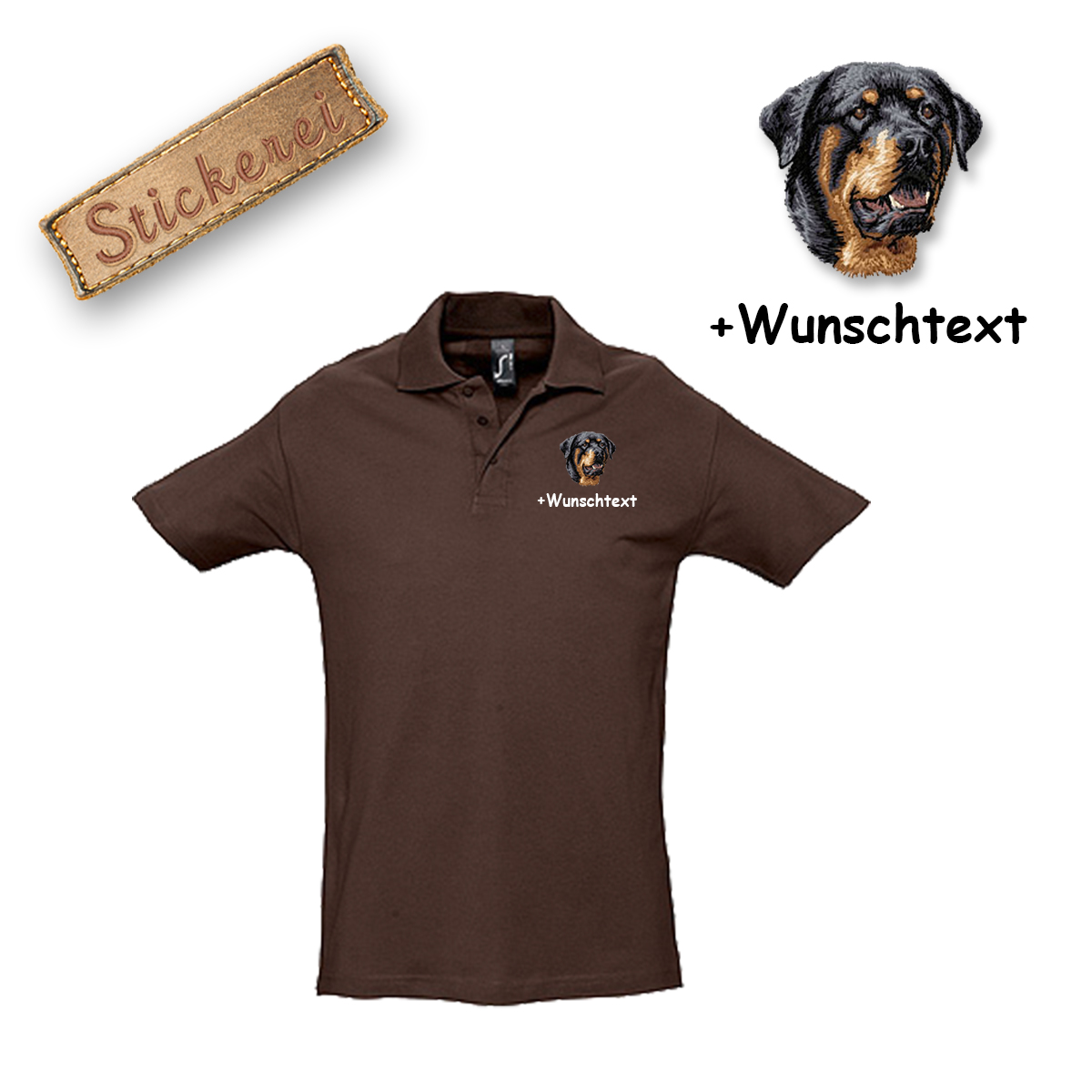Poloshirt Rottweiler – Bild 4