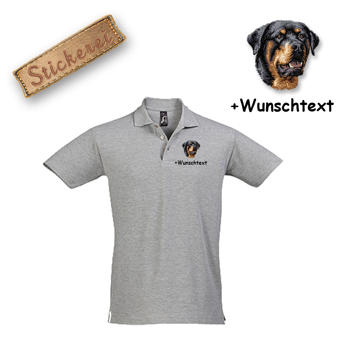 Poloshirt Rottweiler – Bild 6